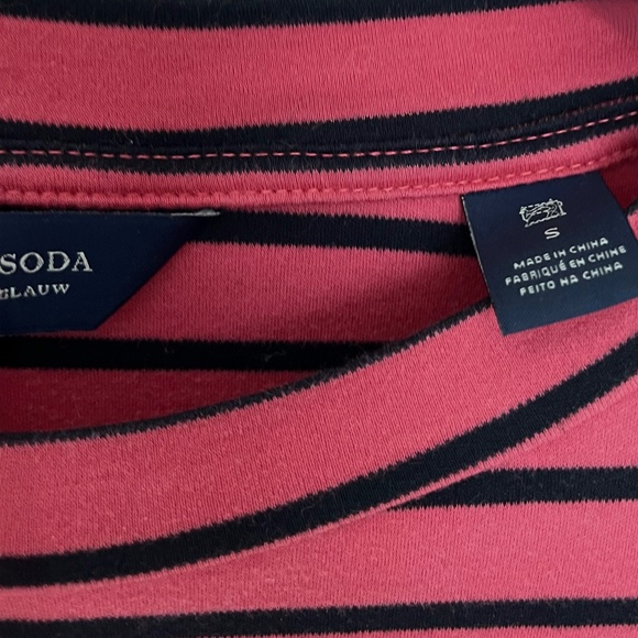 Pink Striped Flared Sleeves T-Shirt - Picture 6 of 8